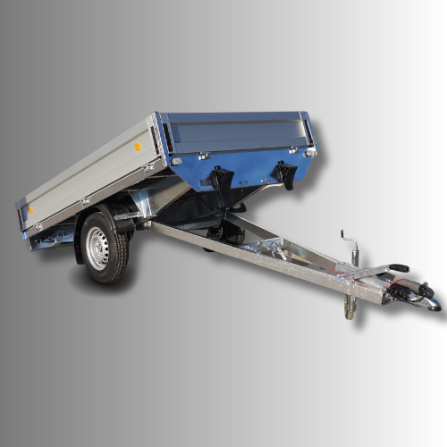 Brzdené prívesy výklopné do 1800kg kolesá pod plochou