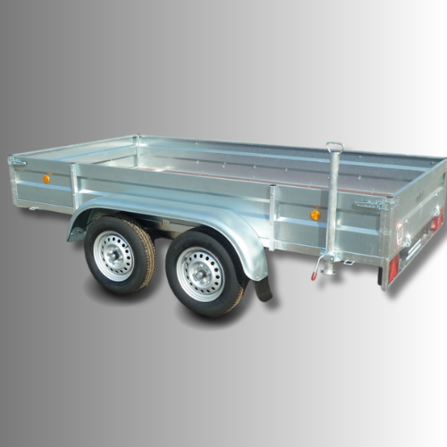 Brzdené dvojnápravové prívesy do 3500 kg kolesá pod plochou