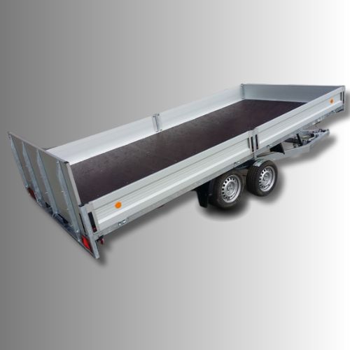 Brzdené hydraulický výklopné prívesy do 3000 kg