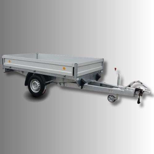 Nebrzdené prívesy kolesá pod plochou vozíka