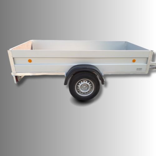 Prívesné vozíky- Hliníkové bočnice kolesa vedľa plochy