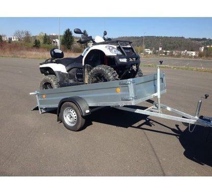 Prívesný vozík vyklápací 1250 x 2500 zosilnená náprava 1000 kg