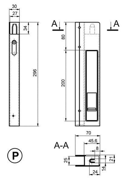 AL uzáver Safegrip 300mm pravý