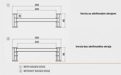 Nájazdové lyžiny 3000 kg 2,5 m MM085SL.30.25