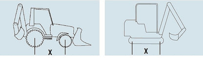 Nájazdové lyžiny 5000 kg 2,5 m MM116SL.36.25