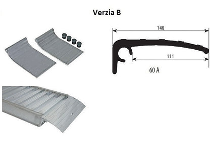 Nájazdové lyžiny 1900 kg 2,5 m 60A.25B