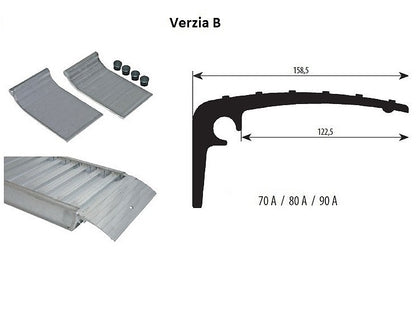 Nájazdové lyžiny 3160 kg 2,5 m 90A.25B