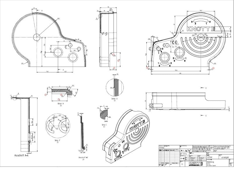 Pravá strana náhradného krytu pre navijak