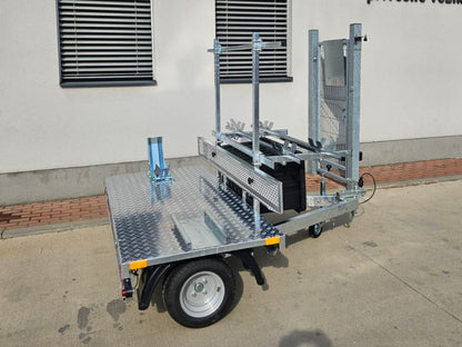 Prívesný vozík na prepravu motorky a bicykla