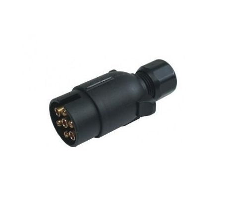 Zástrčka 7 pól. 12V plastová