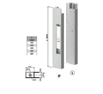 AL uzáver Euroclip 300mm ľavý