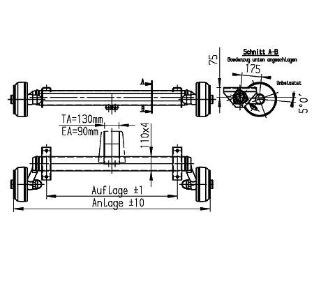 Náprava 1800kg AL-KO