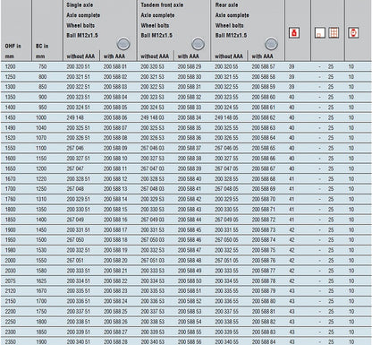 Náprava 1000kg AL-KO