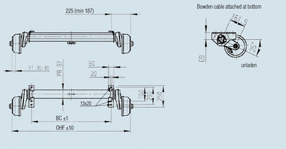 Náprava 1350kg AL-KO