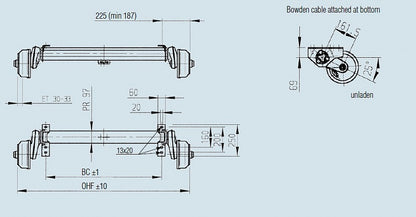 Náprava 1350kg AL-KO
