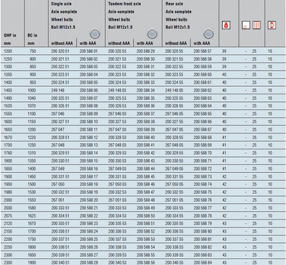 Náprava 1000kg AL-KO