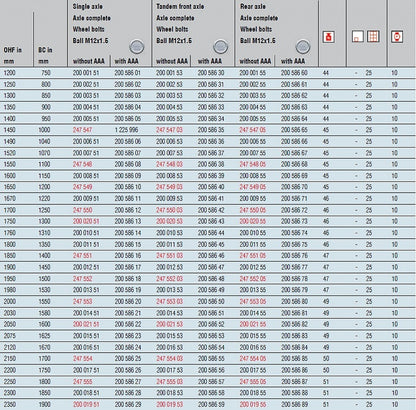 Náprava 1350kg AL-KO