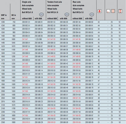 Náprava 1350kg AL-KO