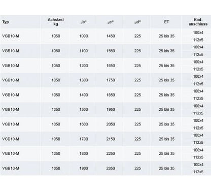 Náprava 1000 kg KNOTT