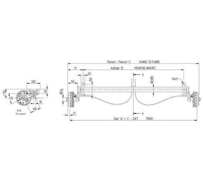 Náprava 1350 kg KNOTT