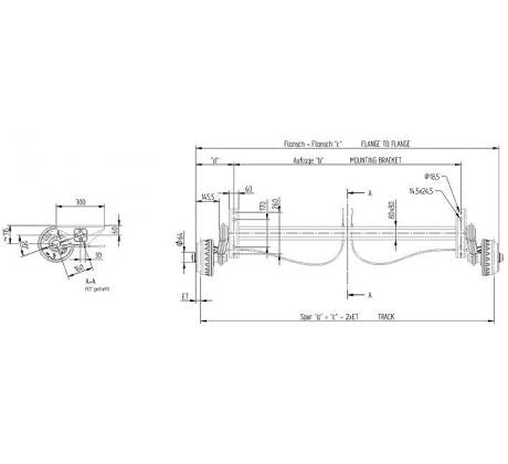 Náprava 1500 kg KNOTT