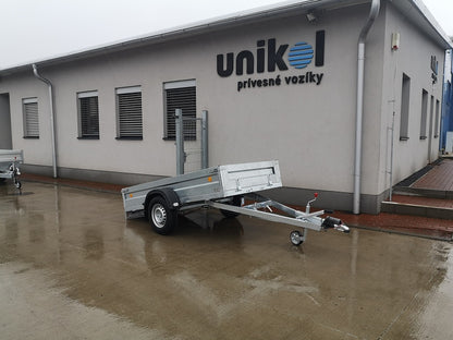 Prívesný vozík brzdený  vyklápací 1000kg - 1800x2500