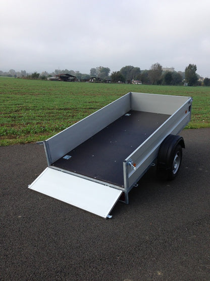 Prívesný vozík brzdený  vyklápací 1000kg - 1800x2500