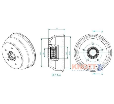 Brzdový bubon KNOTT