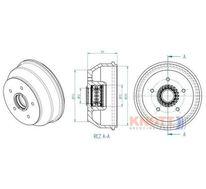 Brzdový bubon KNOTT