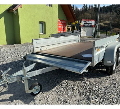 Prívesný vozík nebrzdený Dvojnápravový 1500x2500