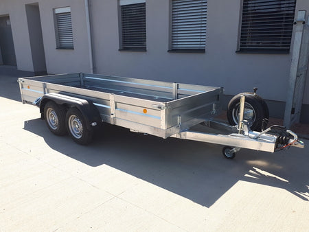 Prívesný vozík brzdený dvojnápravový 2000kg - 1800x3000