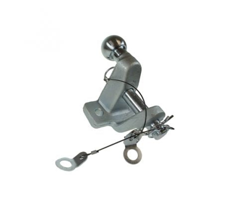 Guľový záves s bolcom strieborný