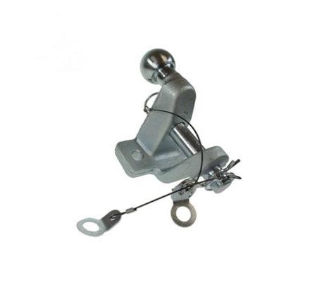 Guľový záves s bolcom strieborný