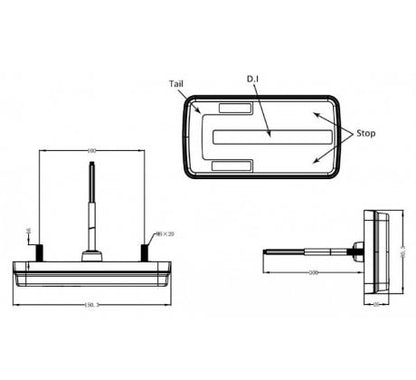 Svetlo L2301 LED KAMAR