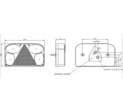 Svetlo FT 88 ľavá strana FRISTOM