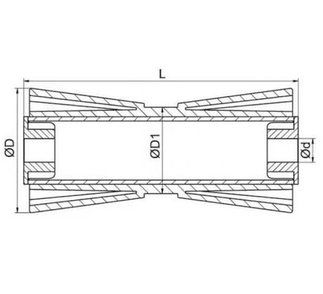 Kýlová rolňa kúželová modrá na lodné prívesy
