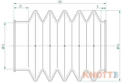 Manžeta nájazdovej brzdy KNOTT