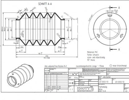 Manžeta nájazdovej brzdy KNOTT