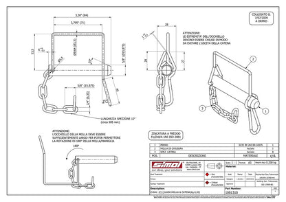Náhradná bolcňa k oporným nohám