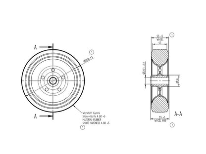 Náhradné koliesko 250kg 200x60