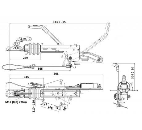 Nájazdová brzda KNOTT