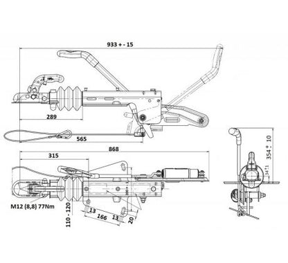 Nájazdová brzda KNOTT