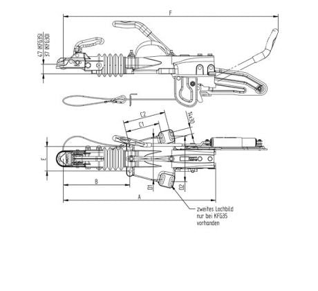 Nájazdová brzda KNOTT