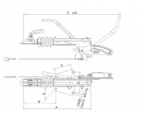 Nájazdová brzda KNOTT