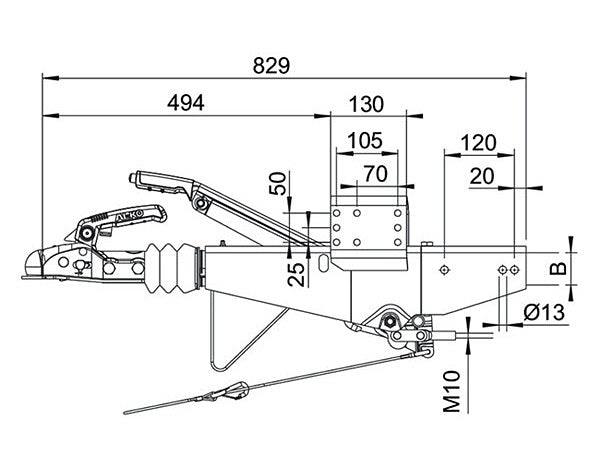 Nájazdová brzda AL-KO