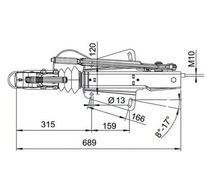 Nájazdová brzda AL-KO 251S V HM