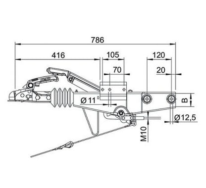 Nájazdová brzda AL-KO