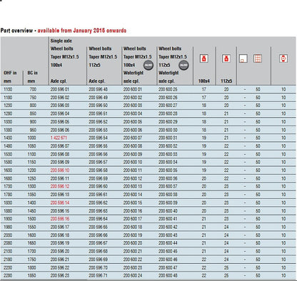 Náprava 750kg AL-KO