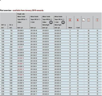 Náprava 750kg AL-KO