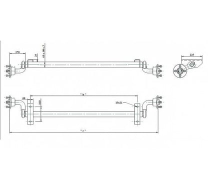 Náprava 750 kg KNOTT